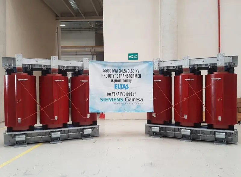 5500 kVA 34,5/0,69 kV Dry Type Transformers