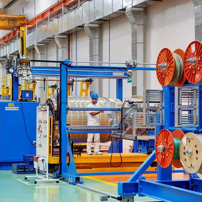 Coil winding production hall